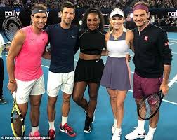 Roger federer, novak djokovic, iga swiatek, rafael nadal and cam norrie all in action day seven sees novak djokovic, iga swiatek, rafael nadal, sofia kenin and roger federer. Nadal And Federer Donate Over 132 000 To Bushfire Relief But Canadian Player Labels Pair Selfish Daily Mail Online