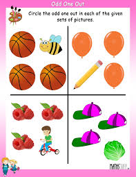 Circle The Odd One Out Mathsdiary Com The Odd Ones Out Preschool Learning Activities Free Preschool Activities