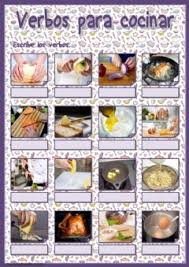 Unidad léxica estable formada de dos o más palabras que funciona como verbo (sacar fuerzas de flaqueza, acusar recibo). Ejercicios De Vocabulario De Cocina Online O Para Imprimir