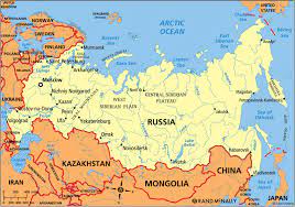Voor de beste voorbereiding op uw reis. Politieke Kaart Van Rusland Politieke Kaart Rusland Oos Europa Europa