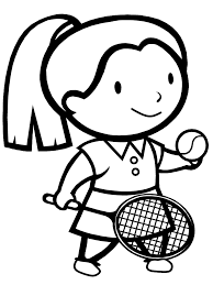 Tennis Girl Coloring Pages For Kids Bhx Printable Tennis Coloring Pages For Kids Dibujos Deportivos Deportes Dibujos Deportes