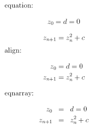 Eqnarray Vs Align Texblog