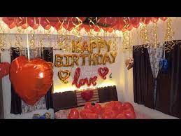 Surprise Romantic Room Decoration For Birthday Anniversary Youtube Birthday Room Decorations Birthday Surprise For Husband Surprise Birthday Decorations