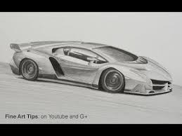 How To Draw A Lamborghini Veneno Youtube