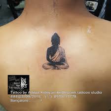 Buddha Tattoo Black And White Artist Aditya Koley Bangalore 8970117778 Buddha Tattoo Buddha Tattoo Design Buddism Tattoo