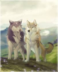 Anime Black And Brown Wolf Over The Sea To Skye Anime Wolf Drawing Anime Wolf Animal Art