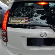 Contohnya sticker cukai jalan atau pelekat untuk masuk ke sesebuah bangunan. Tidak Ada Yang Kalah Yesus Kk Religious Centre