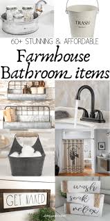 60 Modern Farmhouse Bathroom Decor Ideas On A Small Budget Brilliant Farmhouse Farmhouse Bathroom Decor Farmhouse Bathroom Accessories Country Style Bathrooms