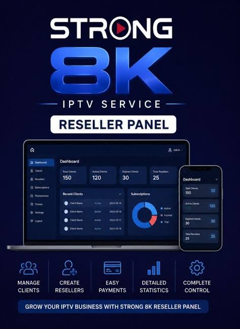 Strong 8K IPTV — Premium 4K/8K Streaming & Reseller Panel