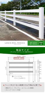 フェンス レール