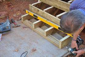 Staircase Landings Add A Landing To Existing Stairs Deck Stairs Deck Stairs Landing Deck Steps