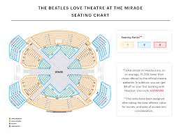 The Beatles Love Seating Chart The Beatles Love At Mirage