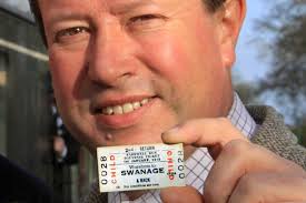 CHILD ON LAST BRITISH RAIL TRAIN TO WAREHAM TO BE CONDUCTOR DRIVER ON FIRST  SWANAGE RAILWAY HERITAGE TRAIN TO WAREHAM