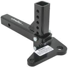 Ball Mount Adjustable With Sway Control Tab 6 000 Lbs Draw Tite Trailer Hitch Ball Mount 7390