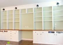 This unique, contemporary style desk and shelf unit offers the ideal combination for your home office.the convenient attached bookcase with adjustable shelving provides plenty of space to store. 8 Built In Bookcases That Maximize Storage With Smart Design