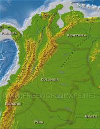 This is the one of the largest us map collections available for the united states of america. Colombia Physical Map