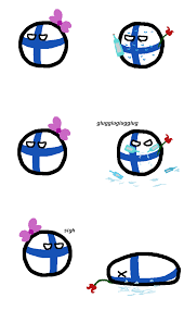All alone, no friends to share day. Polandball Comics Study Finnish