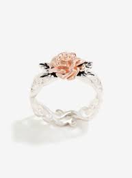 Disney Beauty And The Beast Rose Gold Two Tone Ring Size 6 Fashion Jewelry Jewelry Beautiful Jewelry