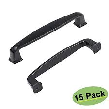 O ne of the many decisions that you face when you are planning a kitchen design is selecting black hardware feels so unpretentious, classic and homey to me. Homdiy 3 3 4 Inch Cabinet Pulls Black Cabinet Handles 15 Pack Hd8791bk Modern Cabinet Hardware Black 96mm Drawer Pulls For K Walmart Canada