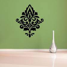 Coat your walls in luxury with this modern damask wallpaper. Damask Wall Decal Damask Wall Appliques Wall Decal World Damask Wall Decals Wall Appliques Damask Wall