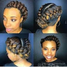 The classic halo braid utilizes a single dutch braid to form the shape of a tilted halo circling the head. Elegant Chic Halo Braid Get A Natural Hair Mag Facebook