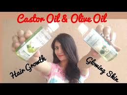 Castor Oil And Olive Oil For Hair Growth And Glowing Skin Benefits And Uses Abs Youtube