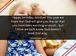 Maybe you would like to learn more about one of these? 60 Funny Birthday Wishes For Younger Brother From Sister Child Insider