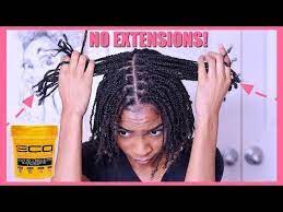 How To Box Braids Protective Style On Natural Hair No Extensions Youtube Braids With Extensions Box Braids Styling Natural Hair Box Braids