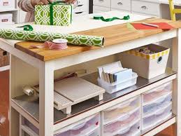 Here's a photo tutorial for making your own crafting workspace island with bins & shelves for storage! Island Craft Table