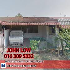 1 storey terrace house, intermediate, low cost. 24 4 18 Bank Lelong Taman Kedah Bank Lelong Property Facebook