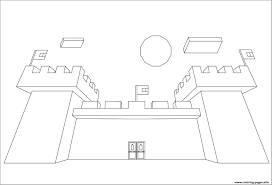 Barbie and the diamond castle printable coloring pages. Minecraft Castle Coloring Page Coloringbay