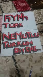 Ne Mutlu Turkum Diyene Yazi Sanati Bayrak Askeriye