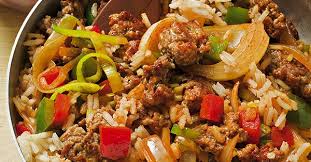 Paprika Reispfanne Rezept Reispfanne Rezept Rezepte Reispfanne