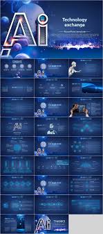 Ai Technology Design Presentation Presentation Design Technology Design Powerpoint Templates