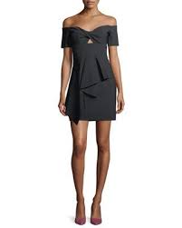 Milly Vanessa Off The Shoulder Mini Cocktail Dress Dresses Beautiful Dresses Scuba Dress
