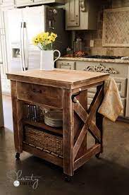 Pb Love Rustic Kitchen Island Rustic Kitchen Rolling Kitchen Island