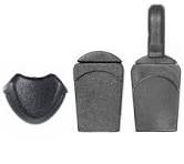 Shaped Zipper Pulls - Black