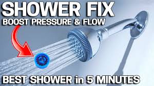 How To Increase Water Pressure In Your Shower End Poor Water Pressure Youtube
