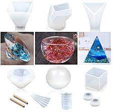 Amazon Com Resin Casting Molds Vindar 8 Pack Silicone Epoxy Resin Mold For Diy Candle Soap Jewelry Making Diy Resin Crafts Diy Silicone Molds Resin Molds