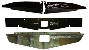 Custom Radiator Support Covers Your Choice Black Anodized Polished And Clear Anodized Custom Engraving For 1964 72 C Custom Radiator Chevelle 72 Chevelle
