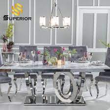 Usually ships within 2 to 3 days. China Wholesaler Luxury White Mdf Wood Top Kitchen Dining Table China New Dining Table Dining Table Set 6 Chairs