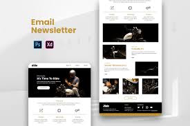 Classic Motorcycle Garage Email Newsletter Email Newsletter Template Newsletter Templates Email Newsletters