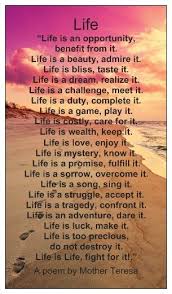 Life Poem By Mother Teresa Inspirational Card Recovery Shop Poems About Life Inspirational Poems About Life Mother Poems