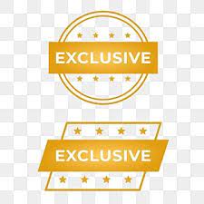 Exclusive Gold Label Emblem Template Exclusive Gold Template Png And Vector With Transparent Background For Free Download In 2021 Graphic Design Elements Templates Gold Labels