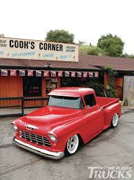 Image result for Bright Red 1955 Truck