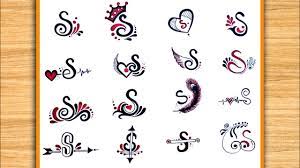 When you purchase through links on our site, we may earn an affiliate commission. E6 How To Make Different Types Of S Letter Tattoo Designs Youtube