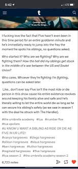 And It S One Two Three What Are We Fighting For Pin By N On Umbrella Academy In 2020 Under My Umbrella Academy Umbrella
