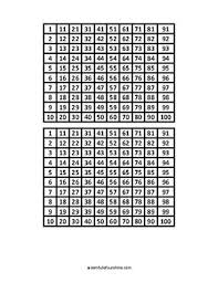Hundreds Chart Horizontal And Vertical Formats By A Room