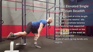 This link is to an external site that may or may not meet accessibility guidelines. Rear Foot Elevated Single Leg Romanian Deadlift Youtube