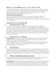 Create your very own wellbeing haven. Where To Use Rosemary Oil In Your Daily Life By Rigelukoilscompany Issuu